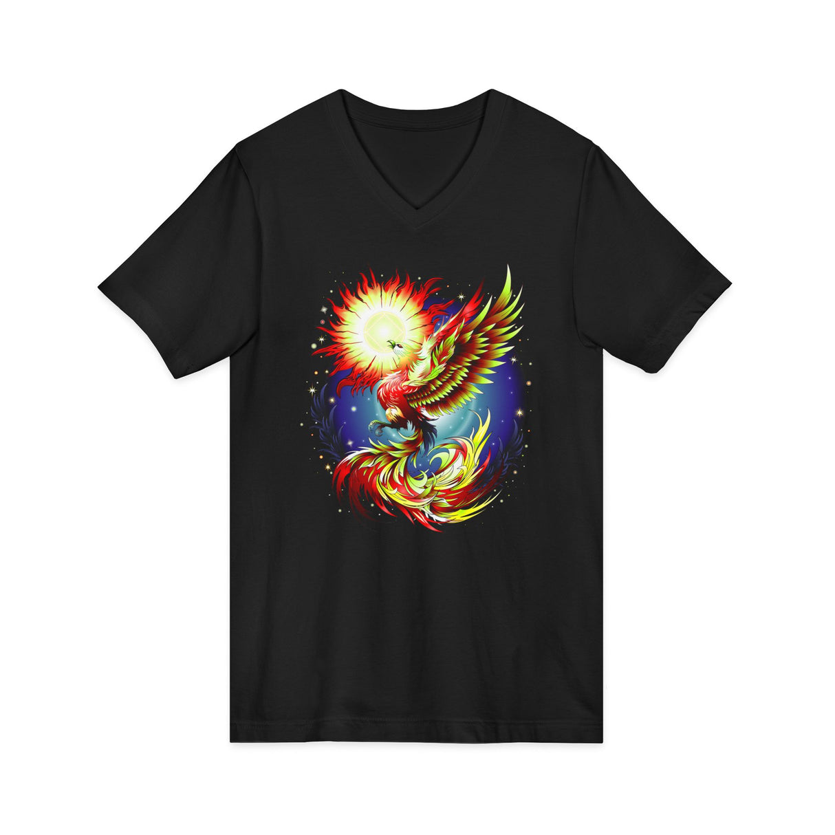 Phoenix Rising V.2 dtg V-Neck Tee