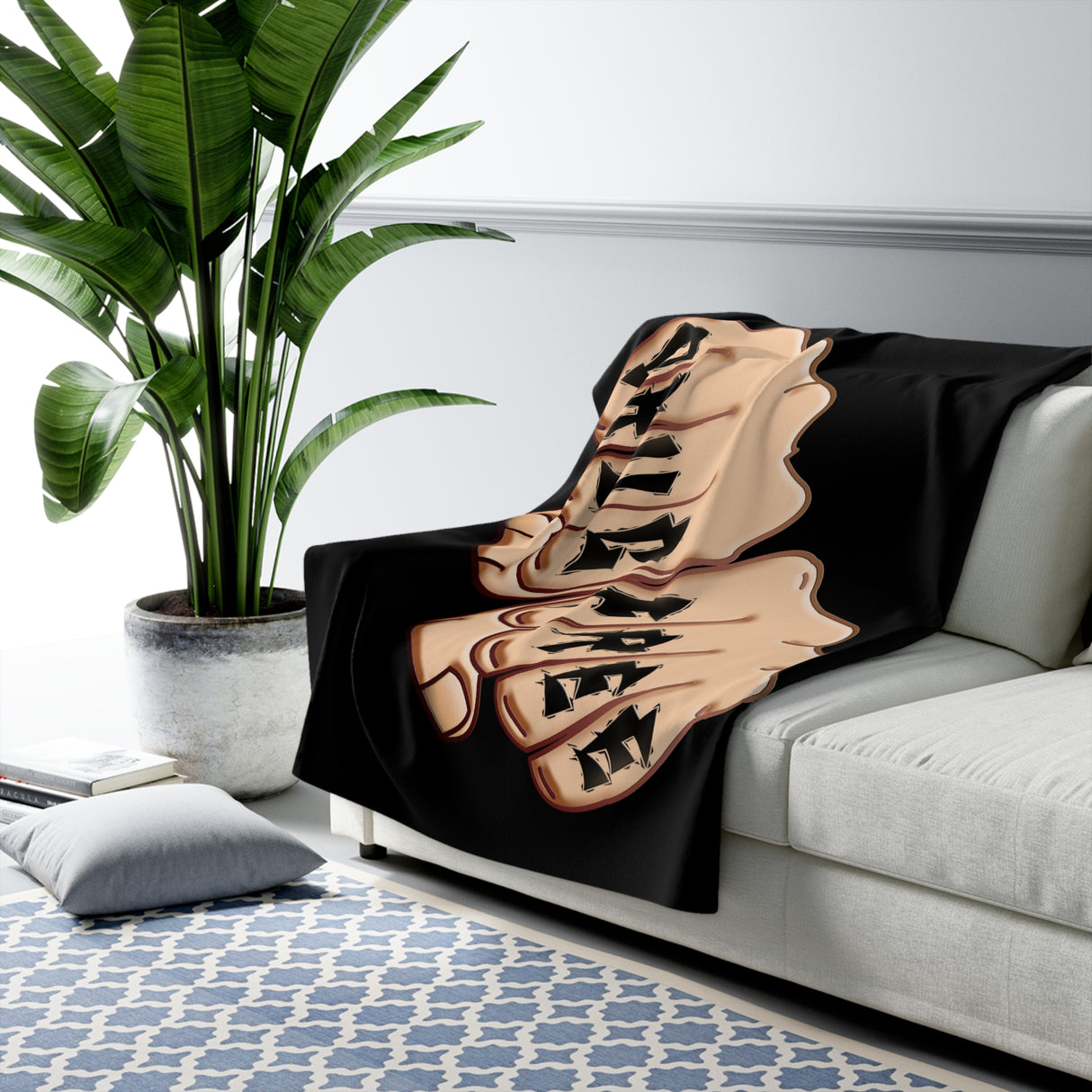 Drugs Free Fist Fleece Blanket