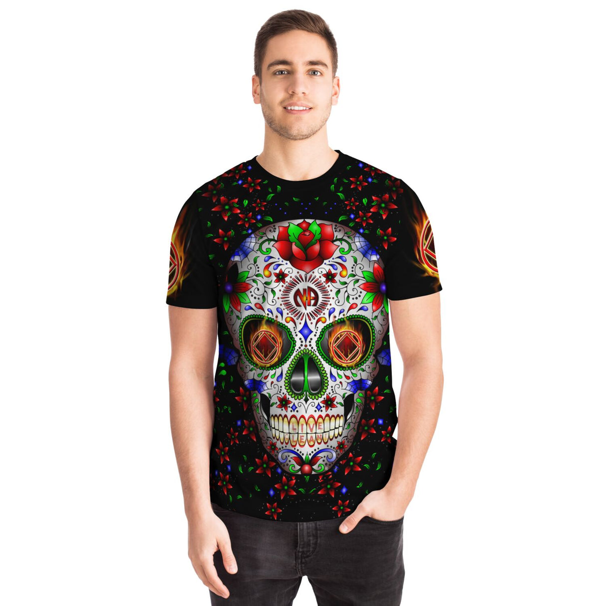 Sugar Skull 1 AOP T-shirts