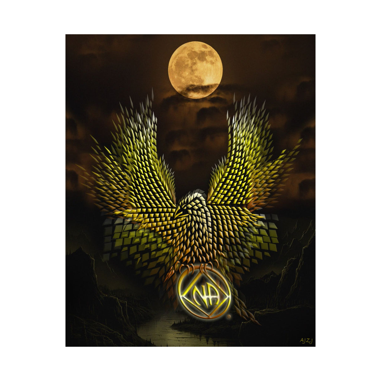 Diamond Eagle V.1 Vertical Posters