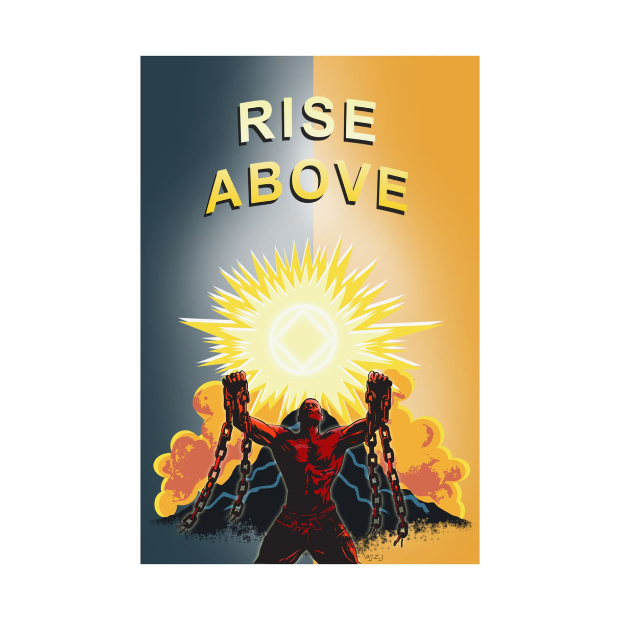Rise Above V.2 Vertical Posters