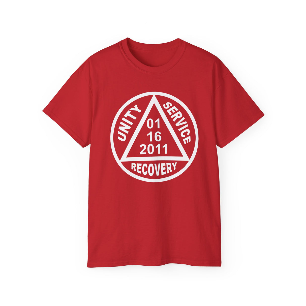 Custom Sober Date AA Symbol Unisex Tee
