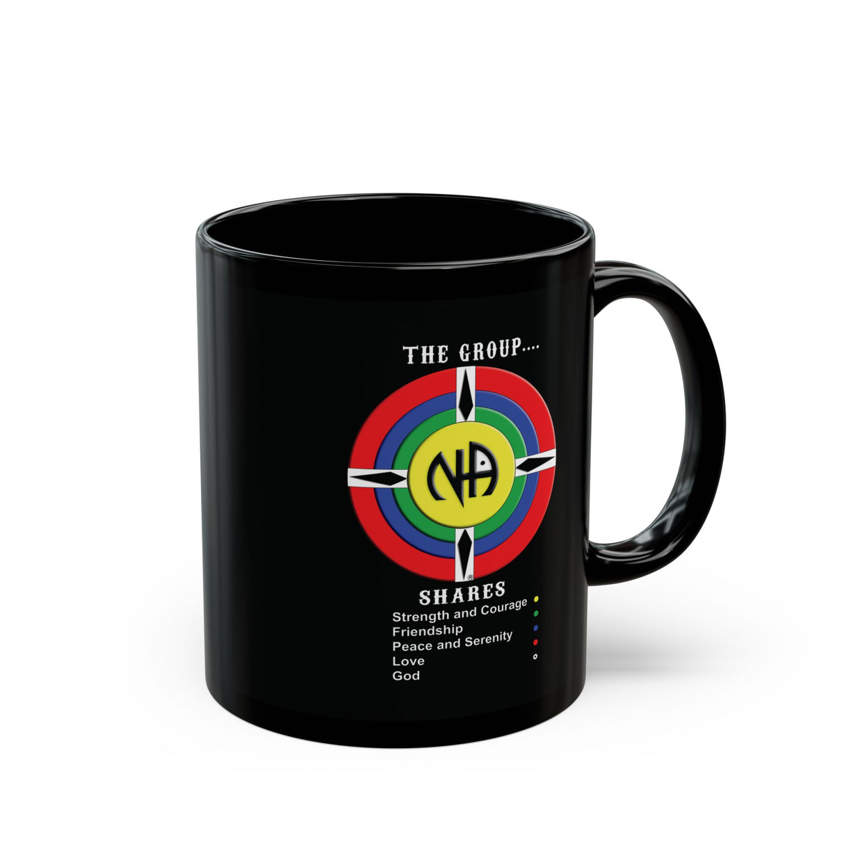 The Group Shares 11/15oz Black Mug