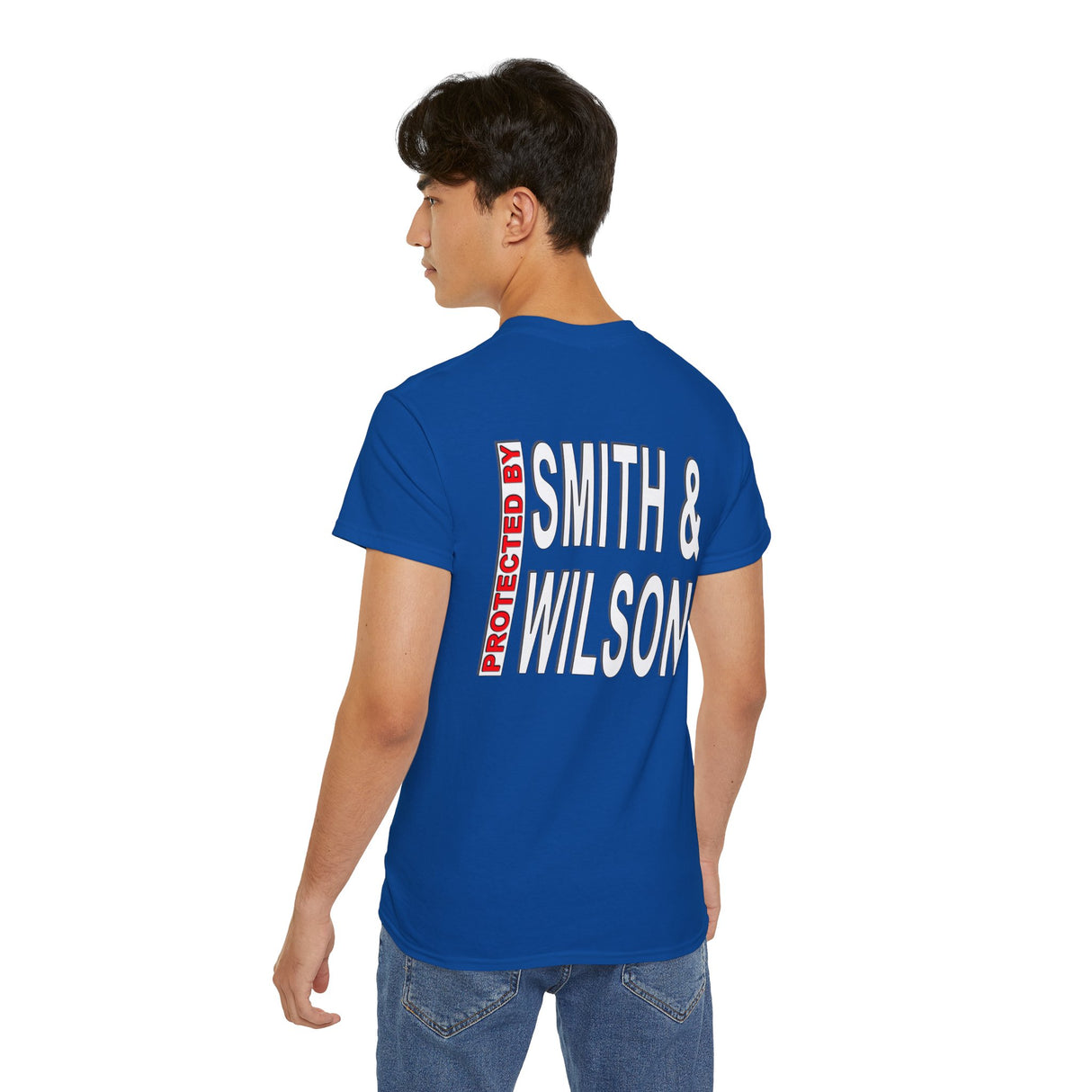Protected By Smith & Wilson Back Side Image AA dtg Tee