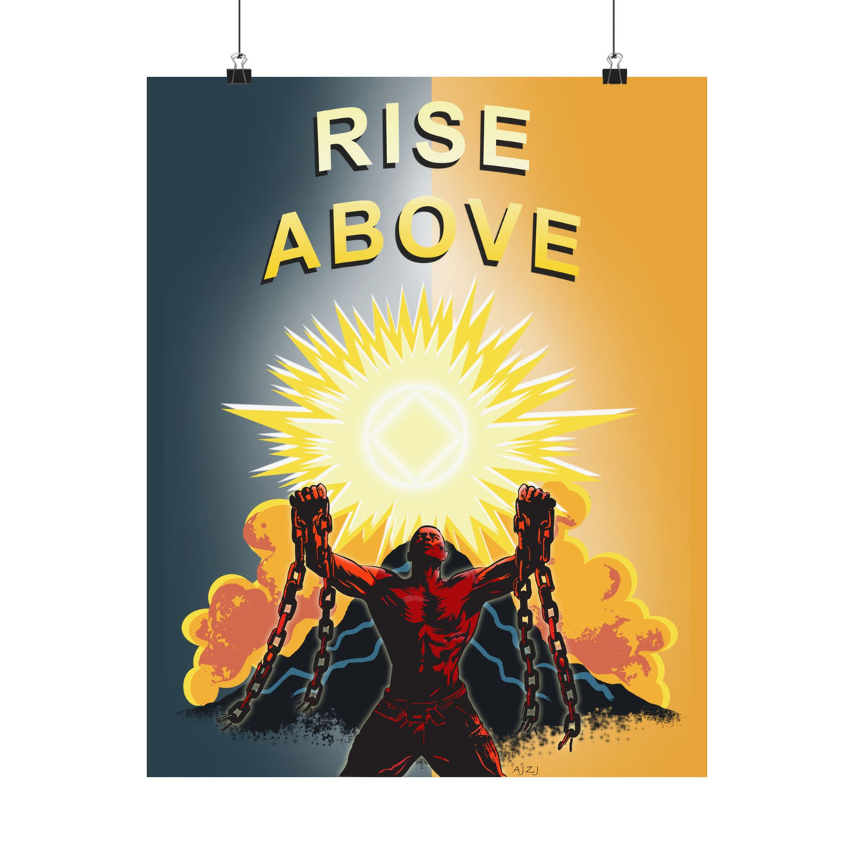 Rise Above V.2 Vertical Posters