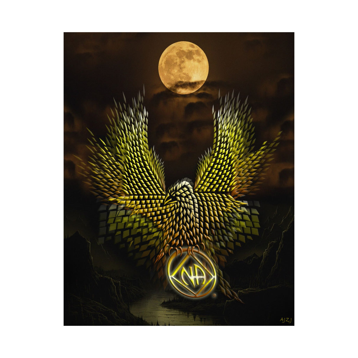 Diamond Eagle V.1 Vertical Posters