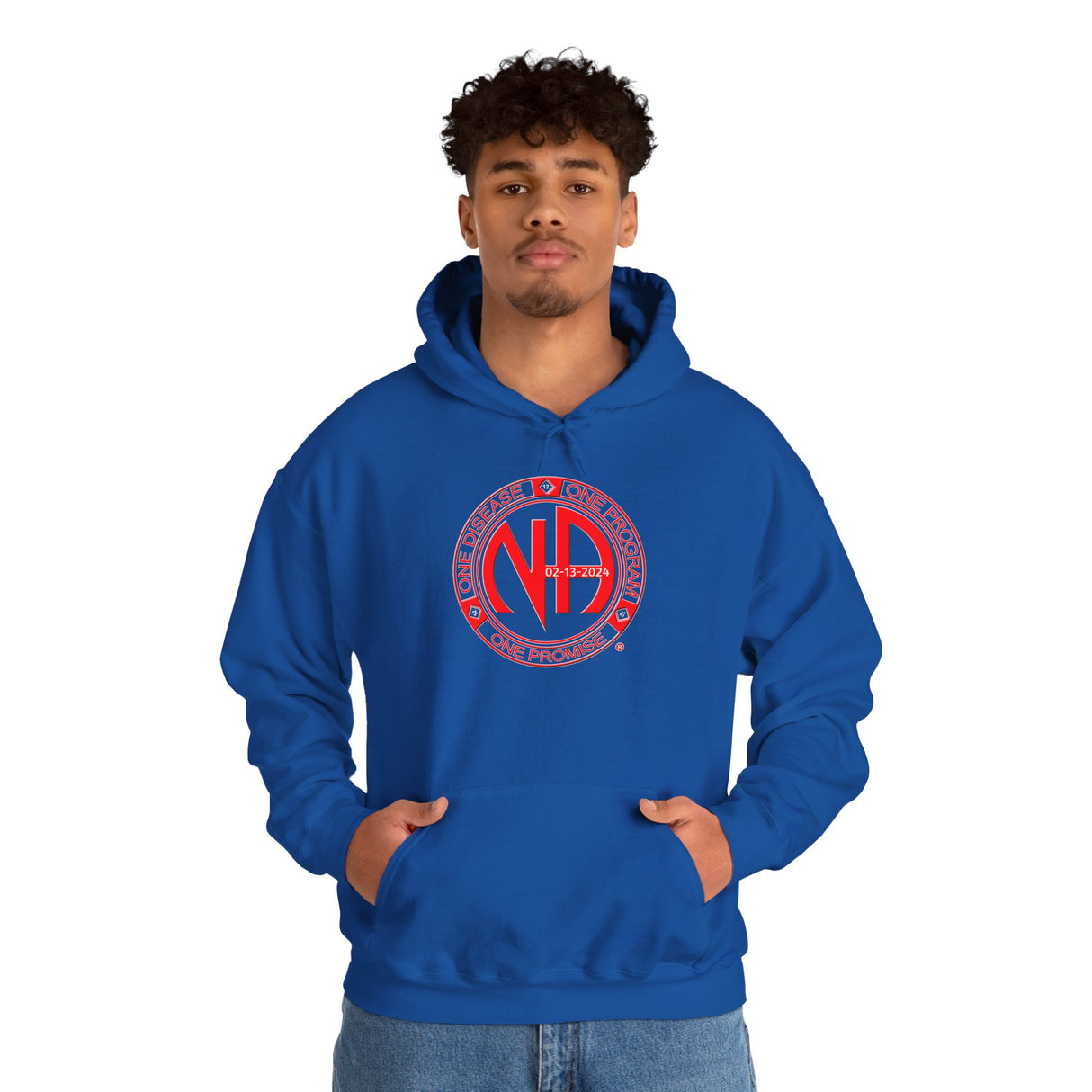 Custom Red One Disease, One Program Hoodie