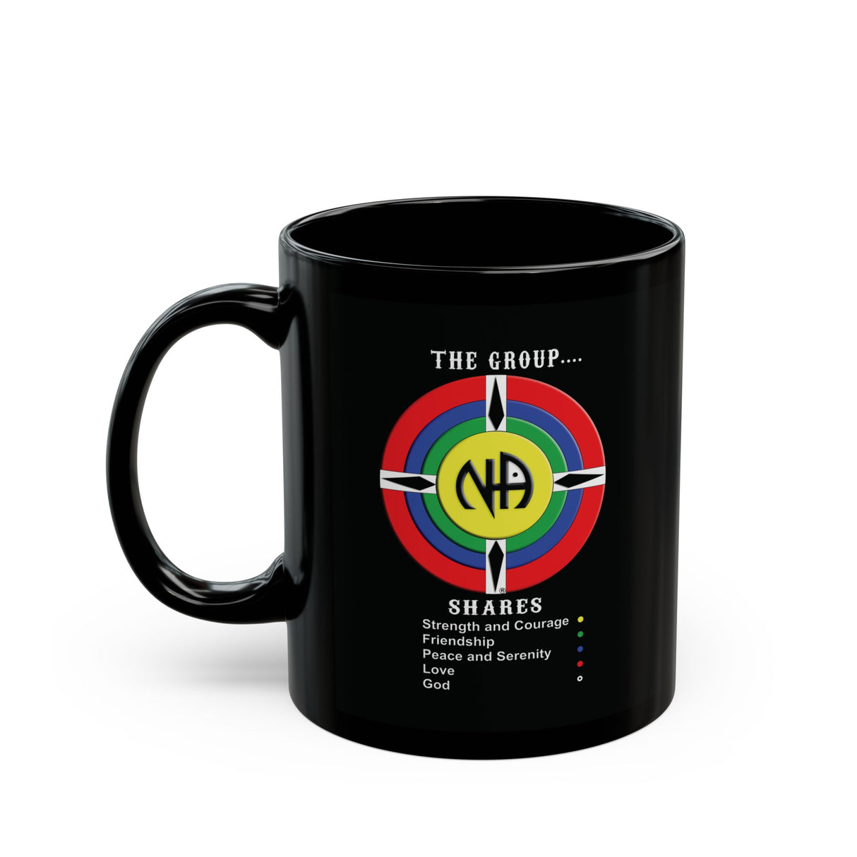 The Group Shares 11/15oz Black Mug