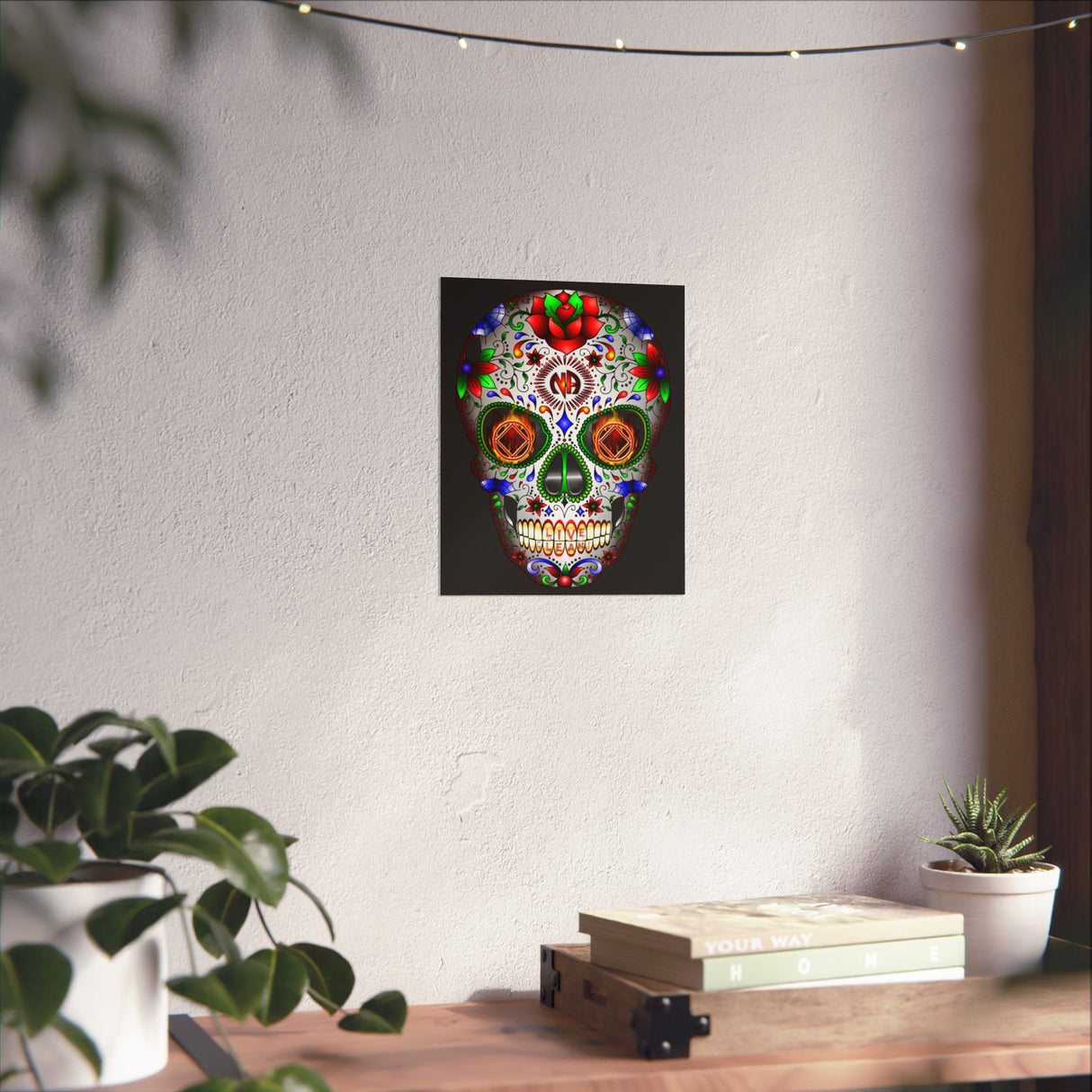 NA Sugar Skull 1 Vertical Posters