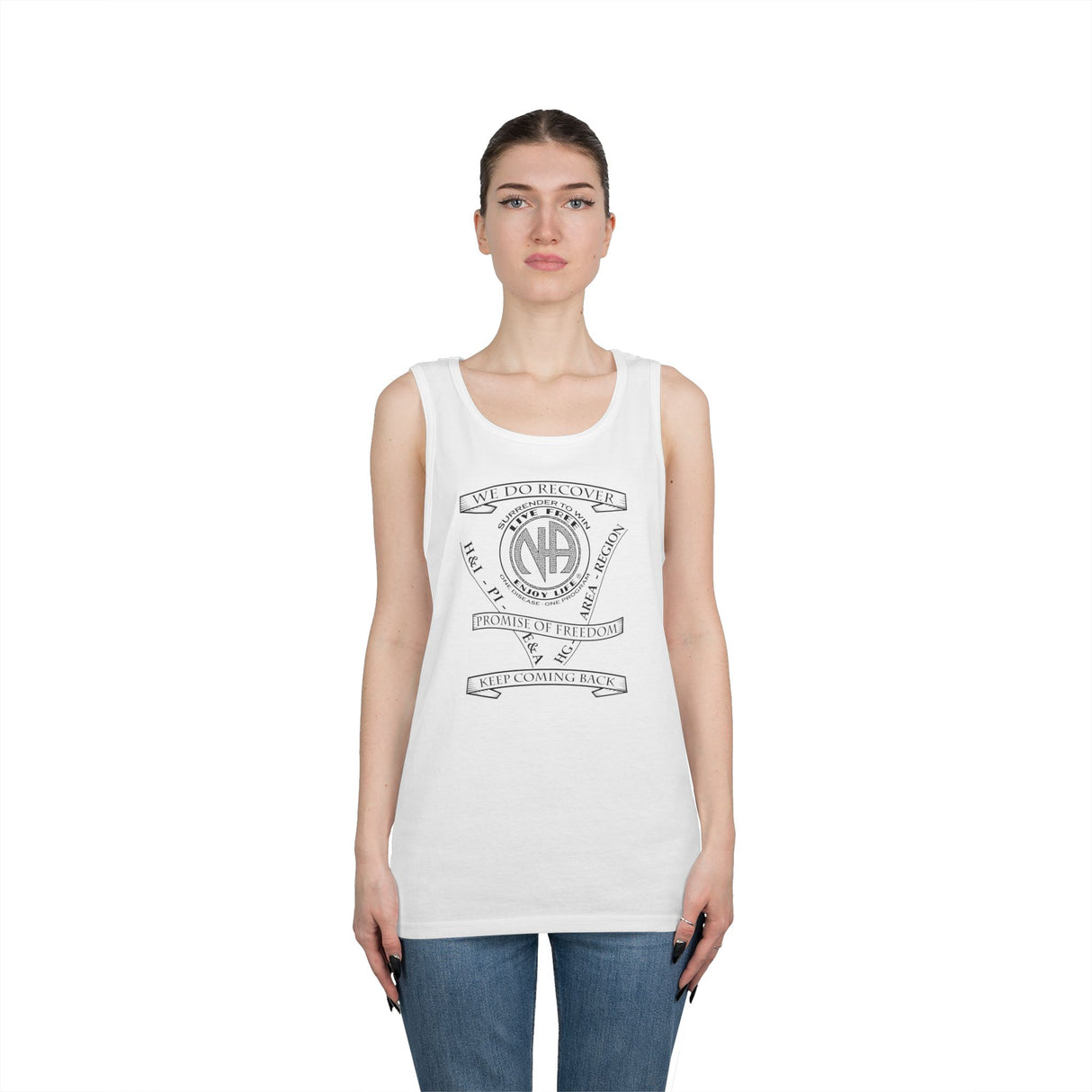 NA Service Slogans dtg Tank Top