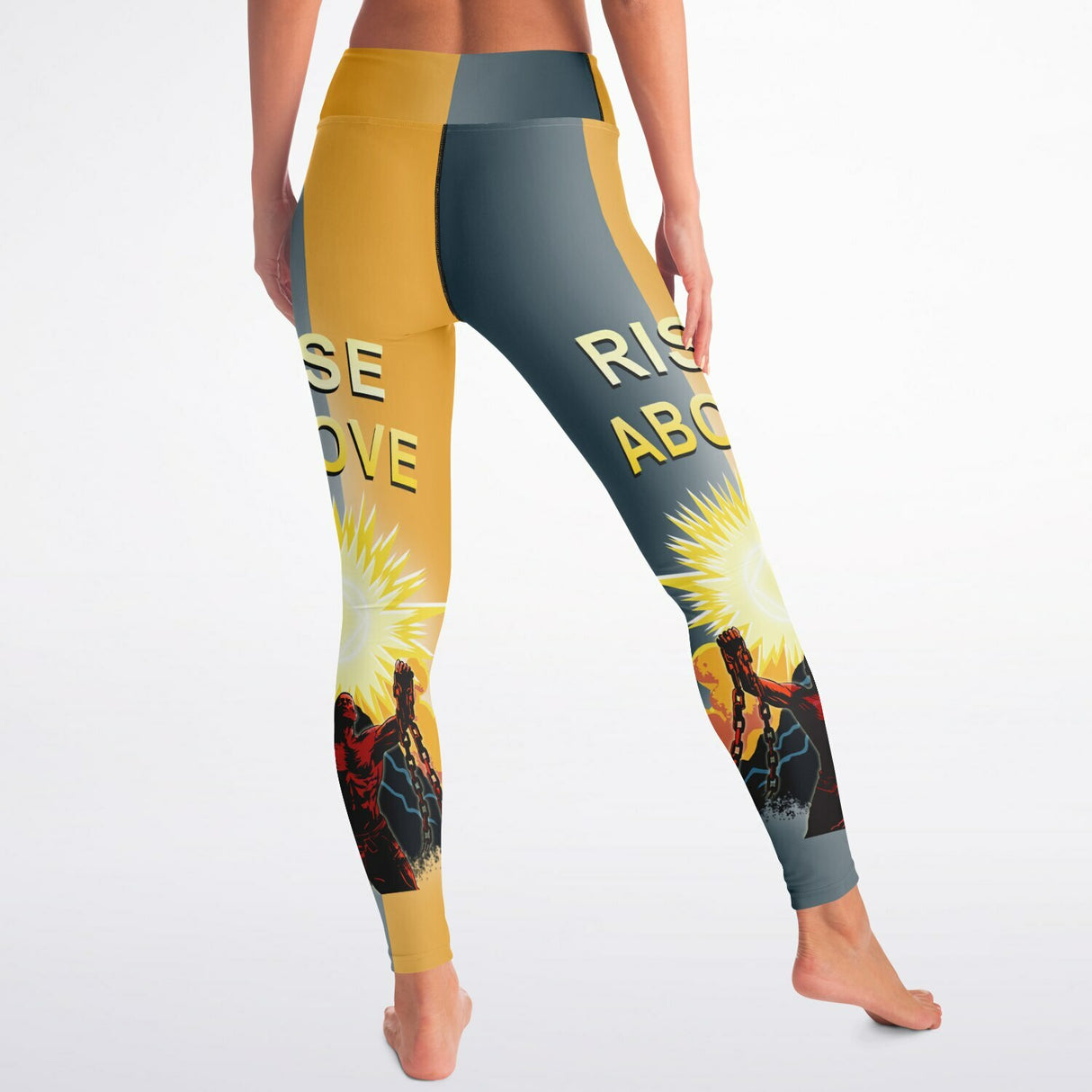 Rise Above Yoga Leggings - AOP