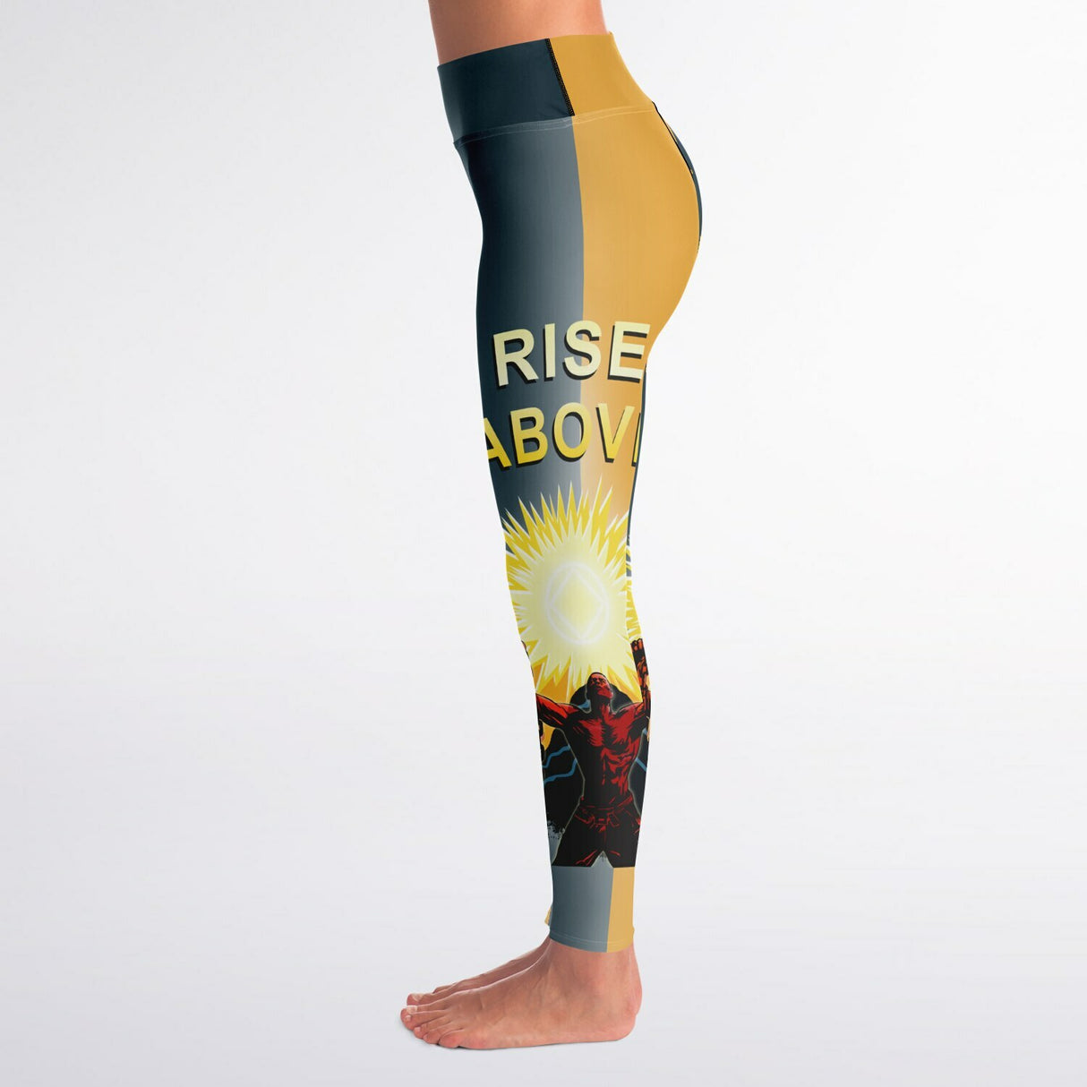 Rise Above Yoga Leggings - AOP