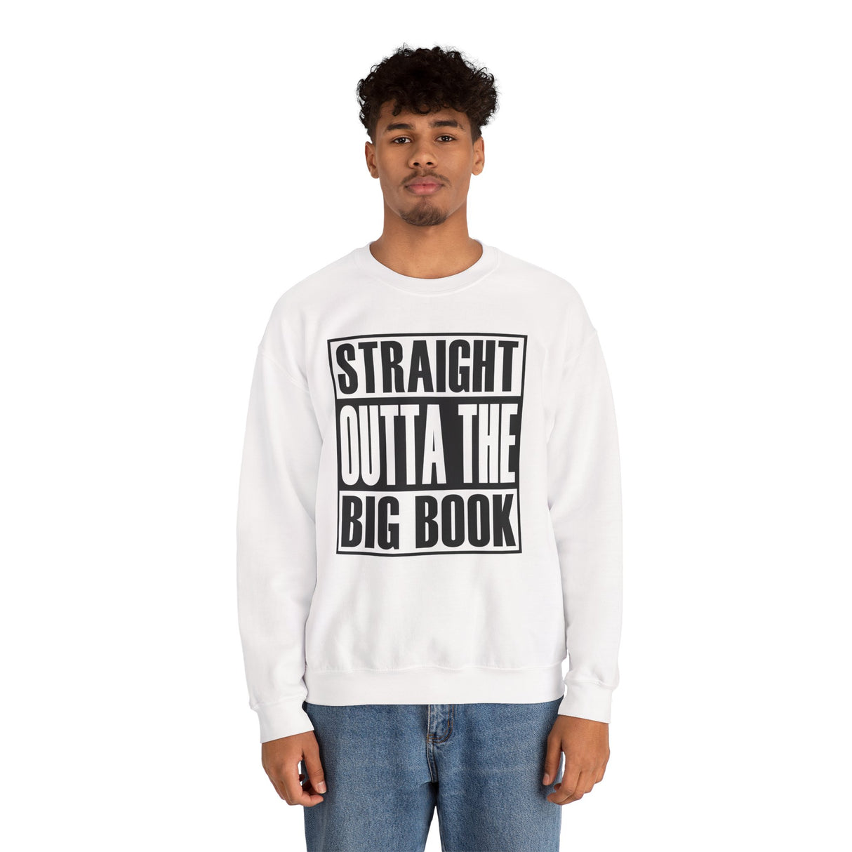 Straight Outta The Big Book dtg Crewneck Sweatshirt