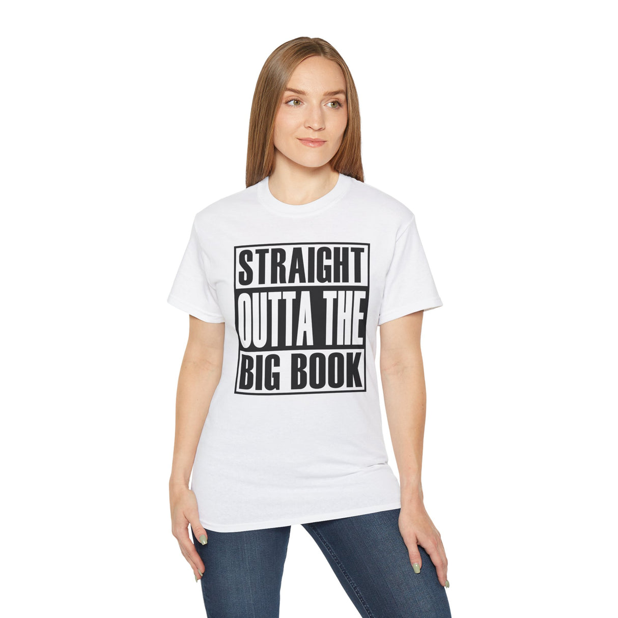 Straight Outta The Big Book AA dtg Tee