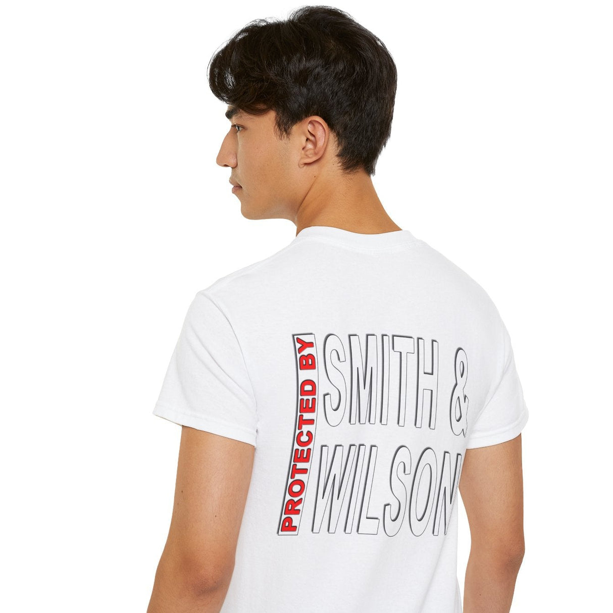 Protected By Smith & Wilson Back Side Image AA dtg Tee