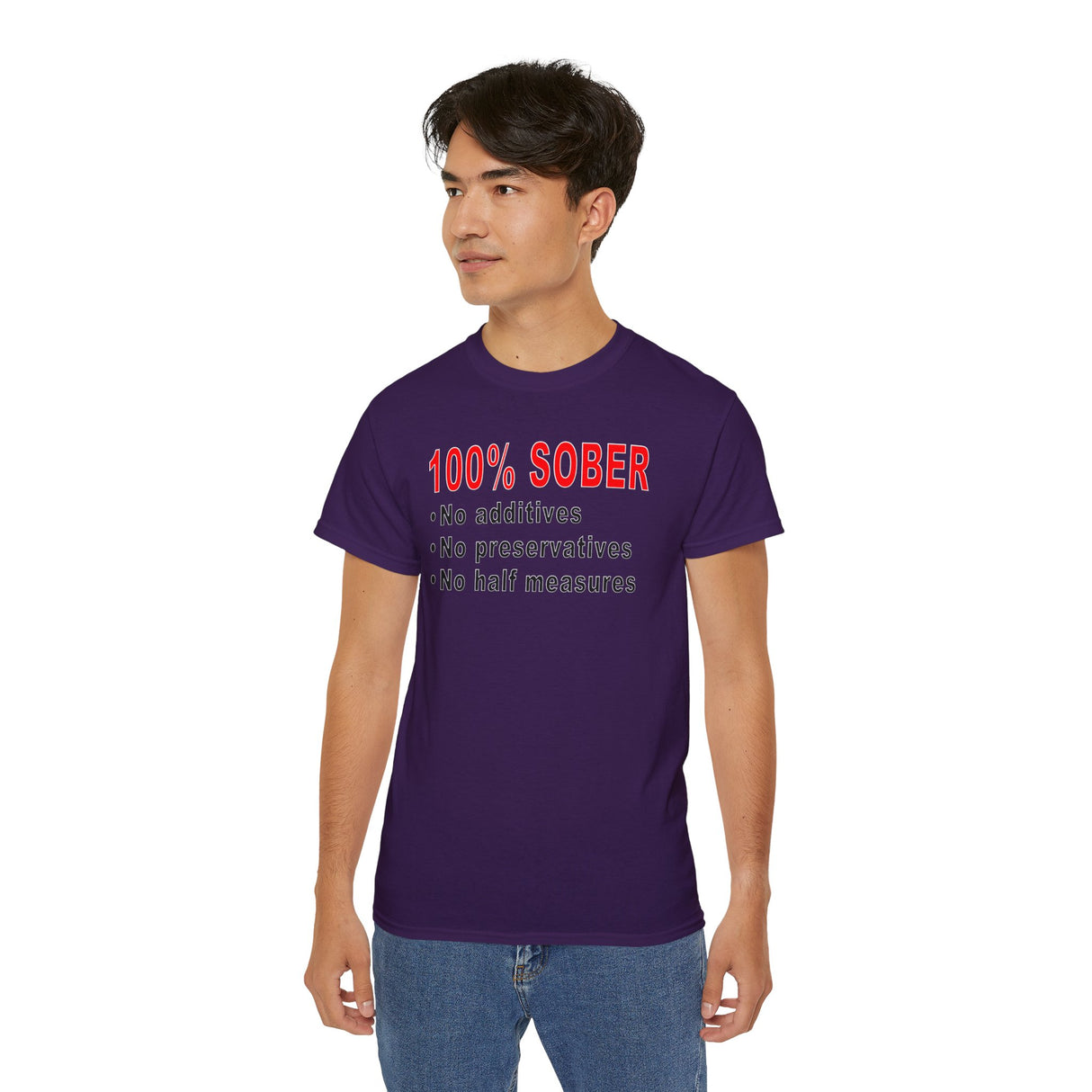 100% Sober dtg Tee