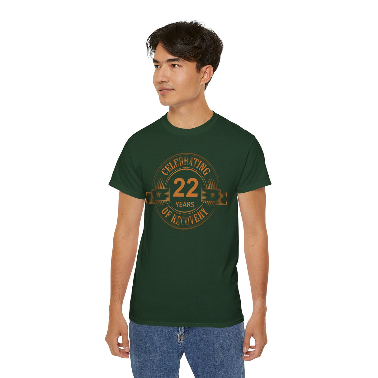 Custom Celebrating Recovery Badge dtg Tee