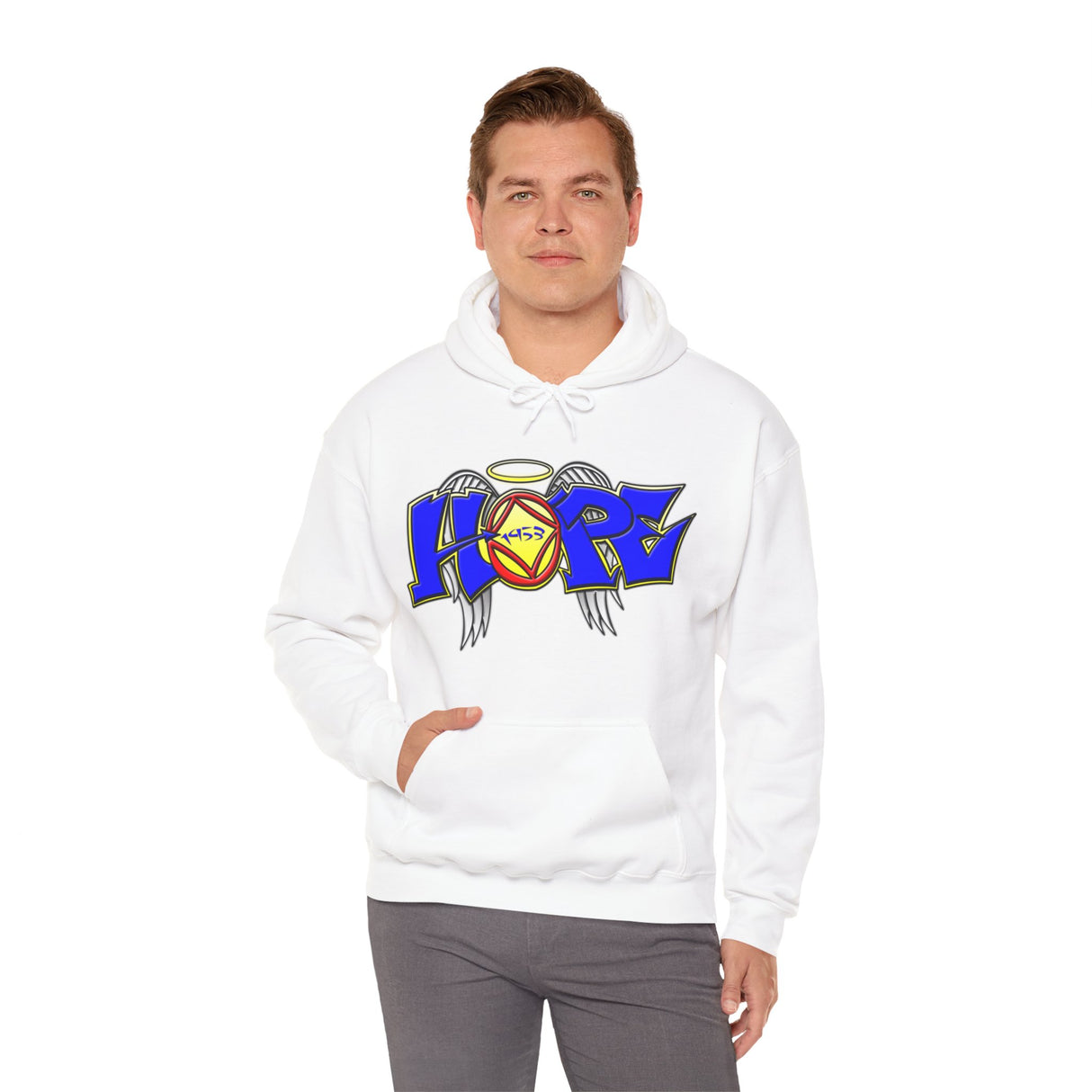 Hope Wings Graffiti Style dtg Hoodie