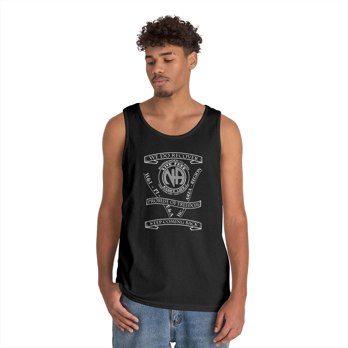 NA Service Slogans dtg Tank Top