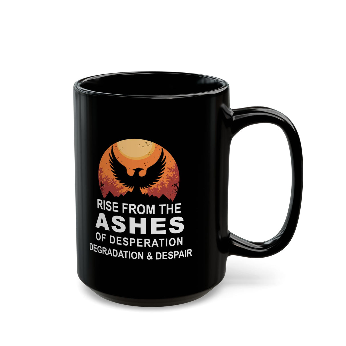Rise From The Ashes 11/15oz Black Mug