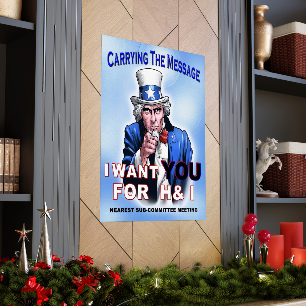 H&I Uncle Sam I Want You Vertical Posters