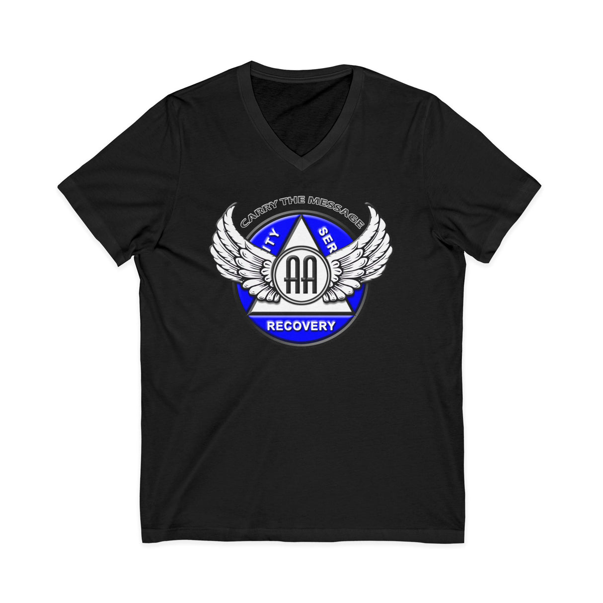 Winged AA Symbol AA V-Neck Tee