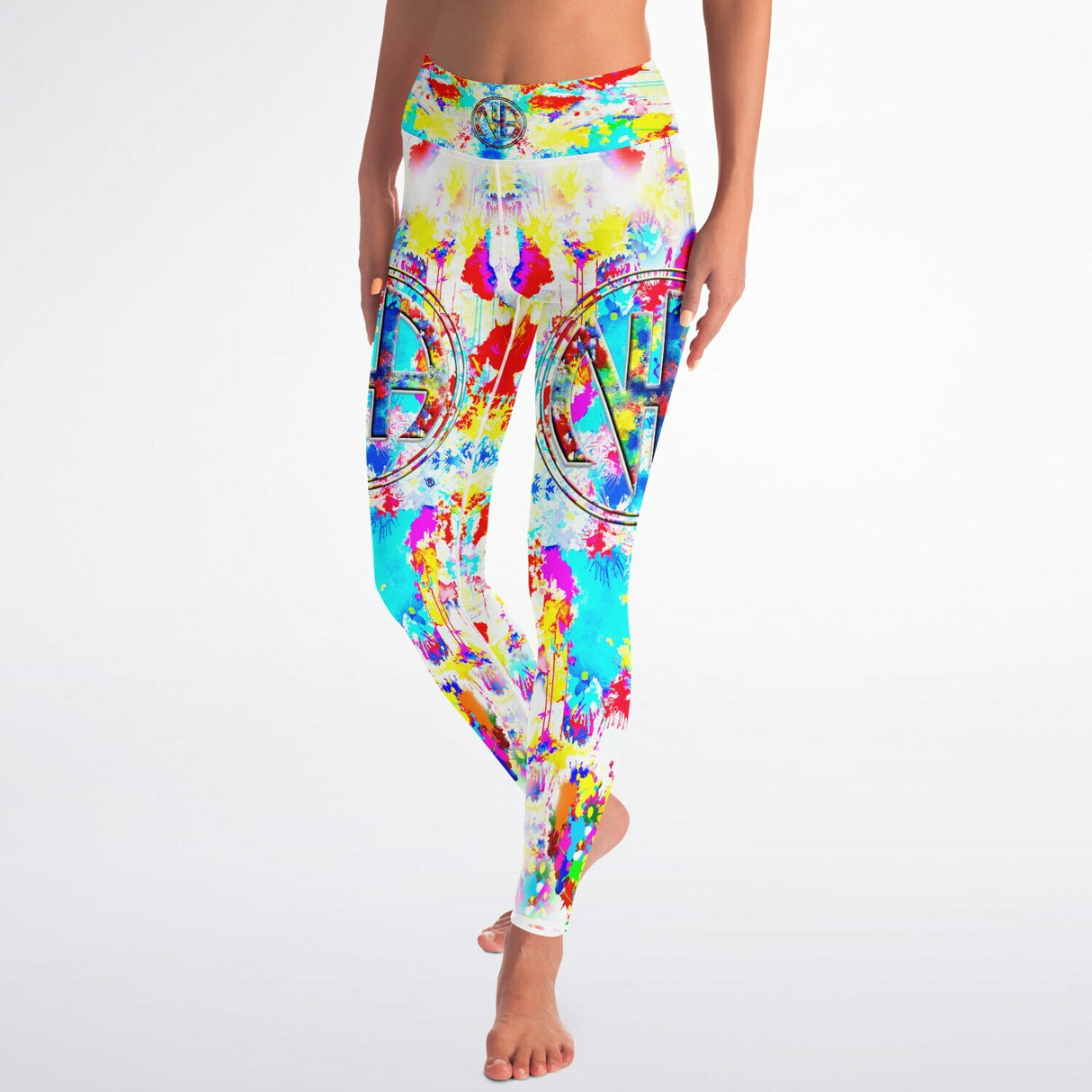 Splattered Yoga Leggings - AOP