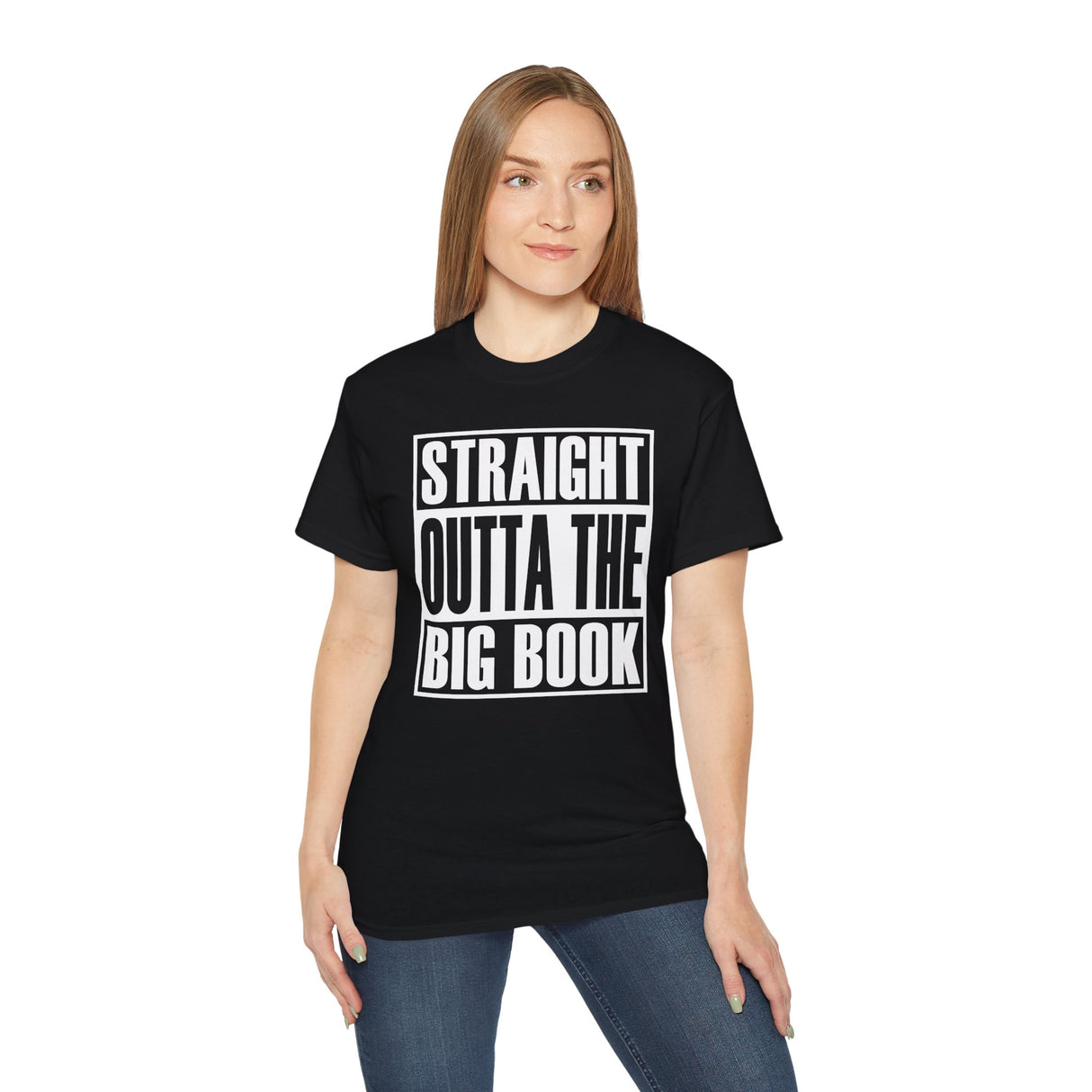Straight Outta The Big Book AA dtg Tee