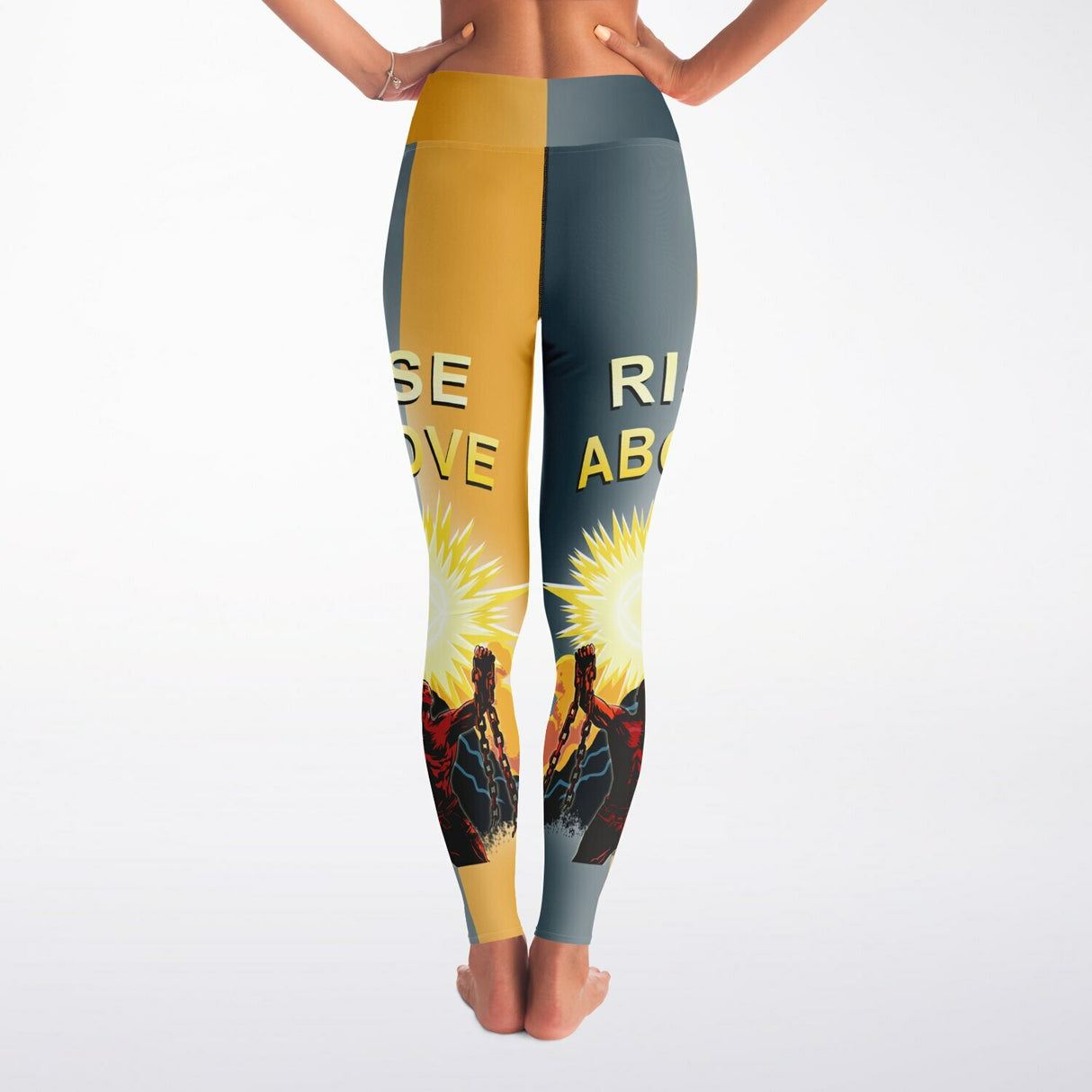 Rise Above Yoga Leggings - AOP
