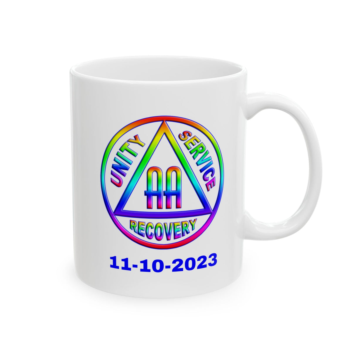 AA Rainbow Symbol Customized Ceramic Mug, (11oz, 15oz)