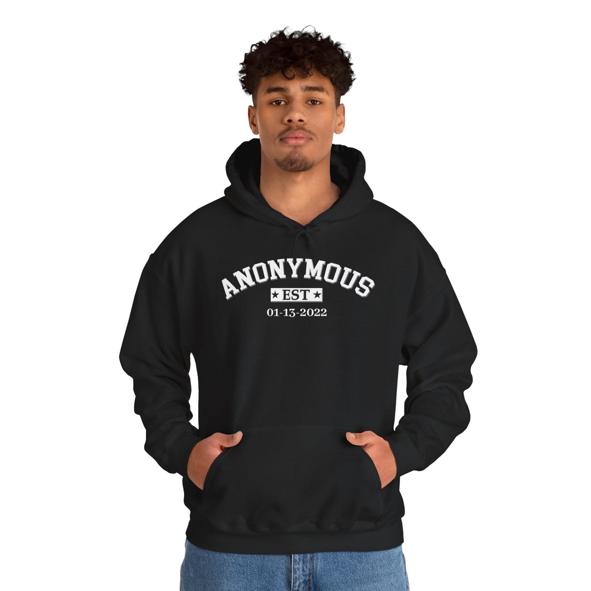 Custom Anonymous Est Clean Date Hoodie