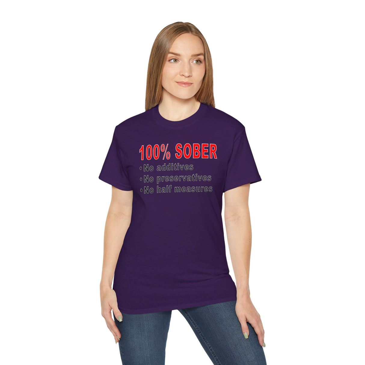 100% Sober dtg Tee