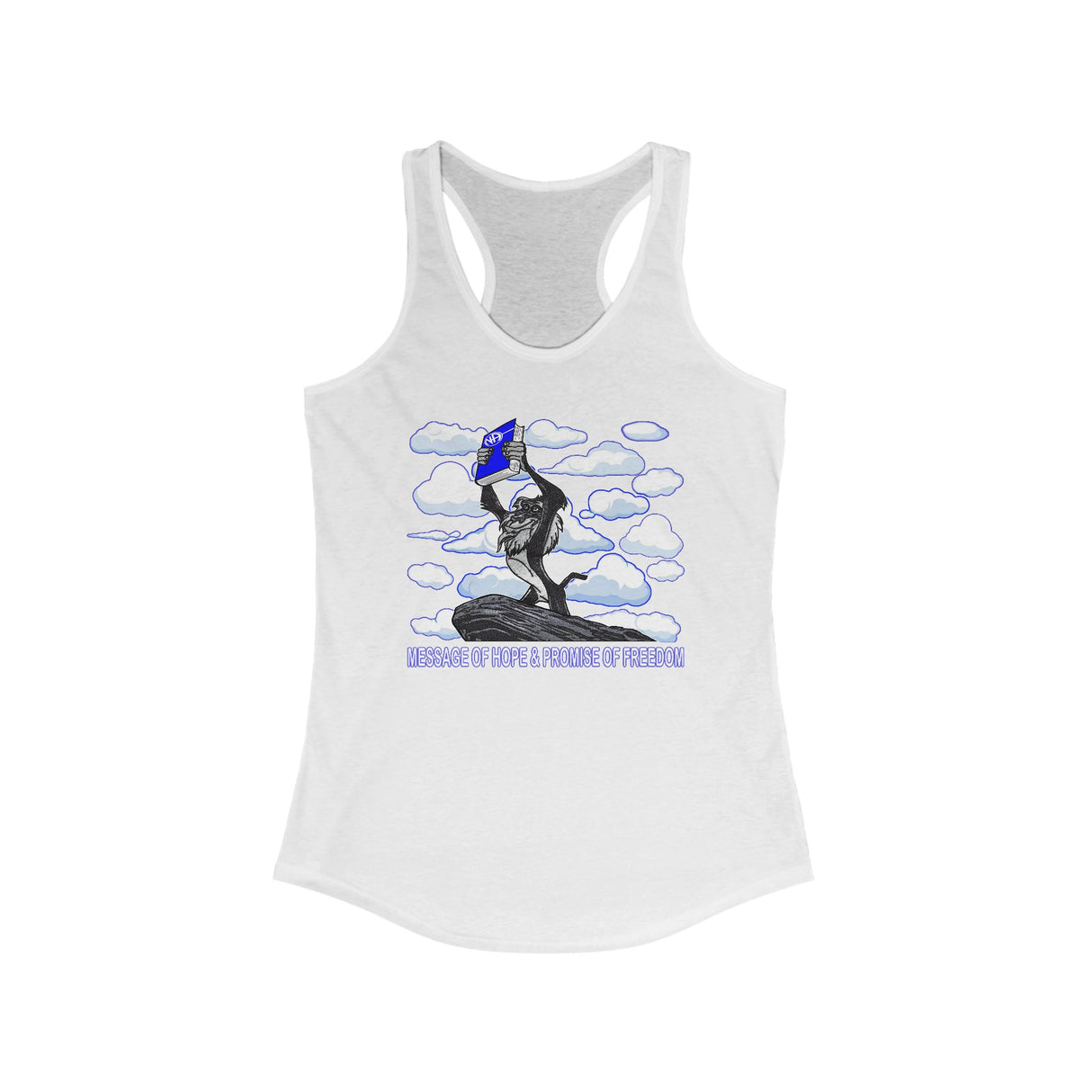 Rafiki The Messenger NA Racerback Tank