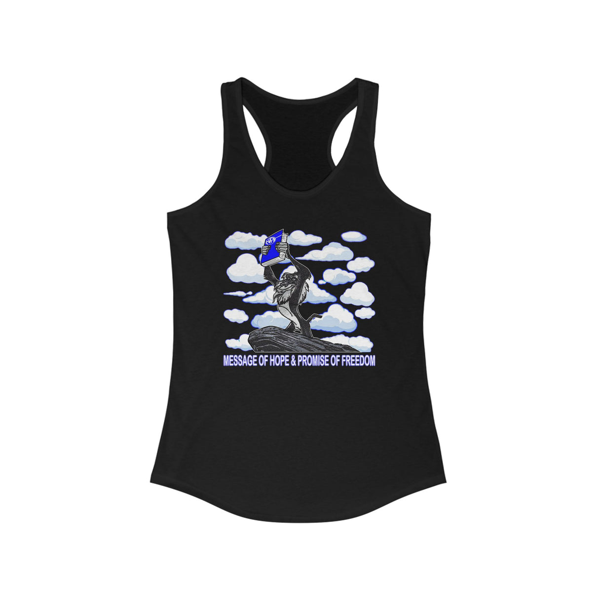 Rafiki The Messenger NA Racerback Tank