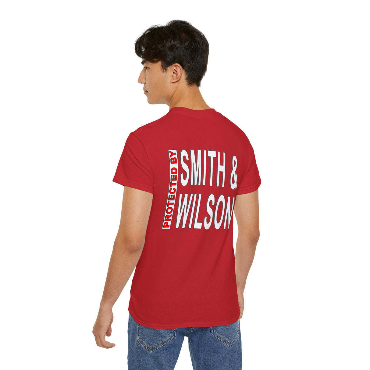 Protected By Smith & Wilson Back Side Image AA dtg Tee
