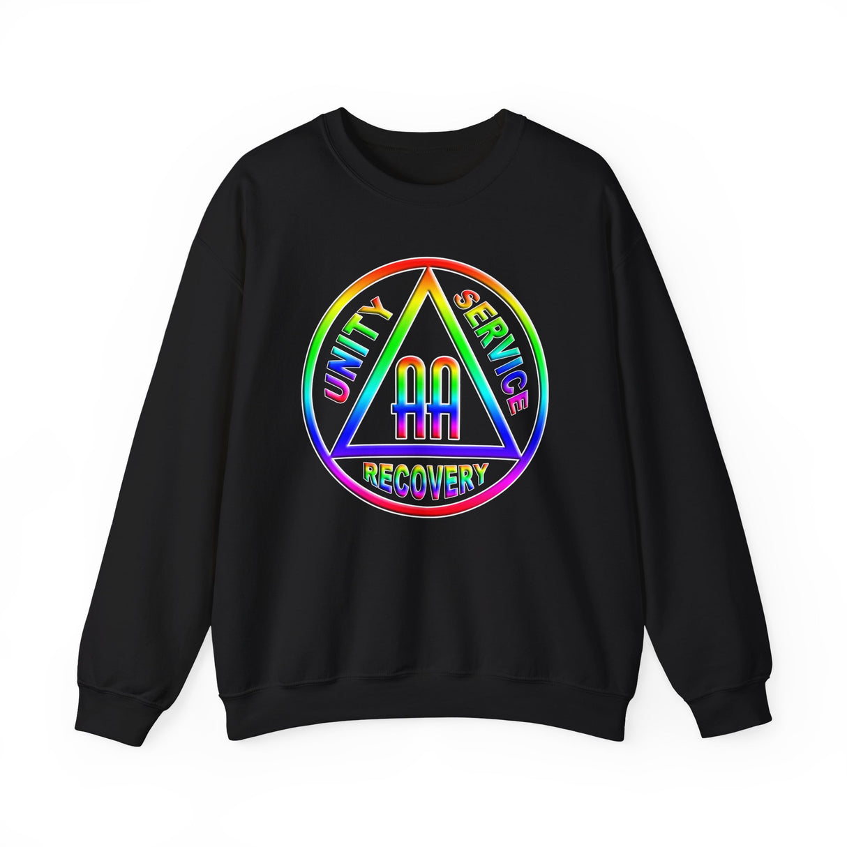 AA Rainbow Symbol dtg Crewneck Sweatshirt