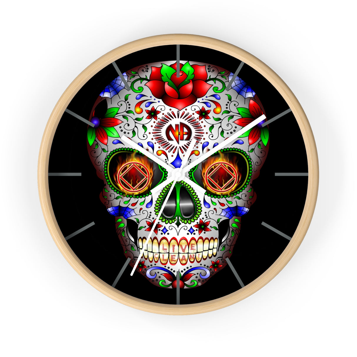 Sugar Skull Wall clock