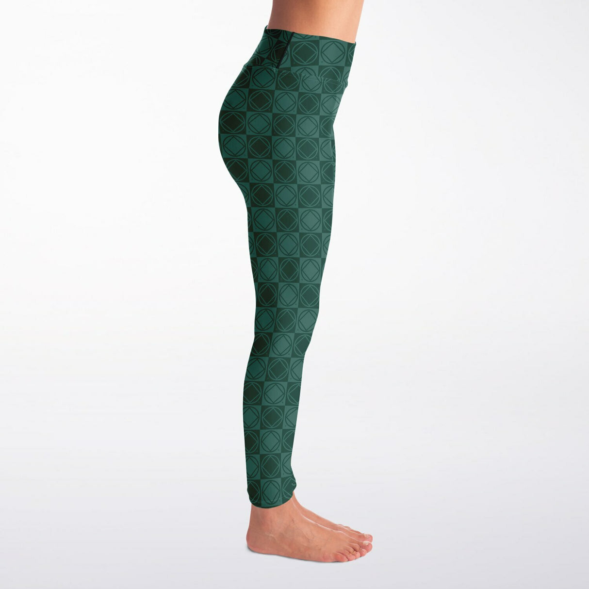 Gray Pandemonium Yoga Leggings - AOP