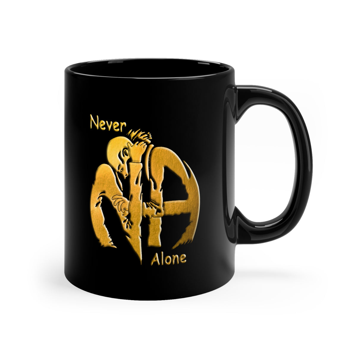 Hugs Never Alone 11oz NA Ceramic Mug