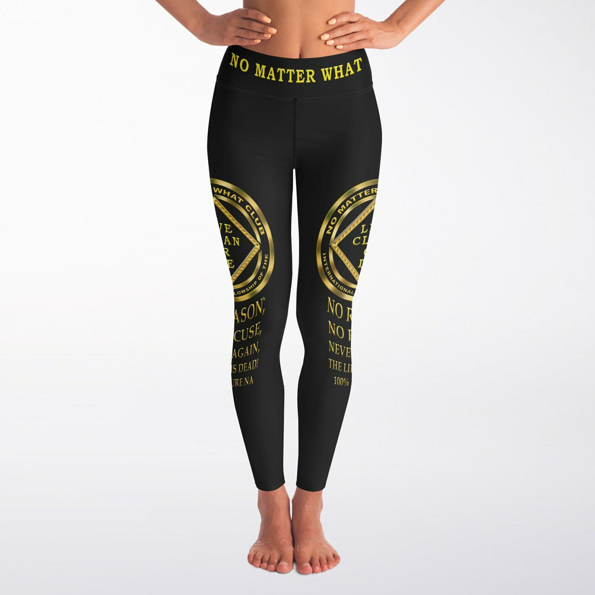 No Matter What Yoga Leggings - AOP