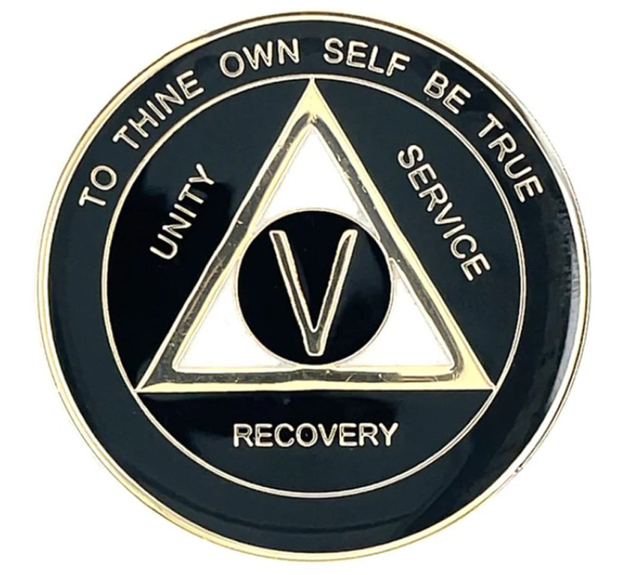 AA Medallion Black and Pearl