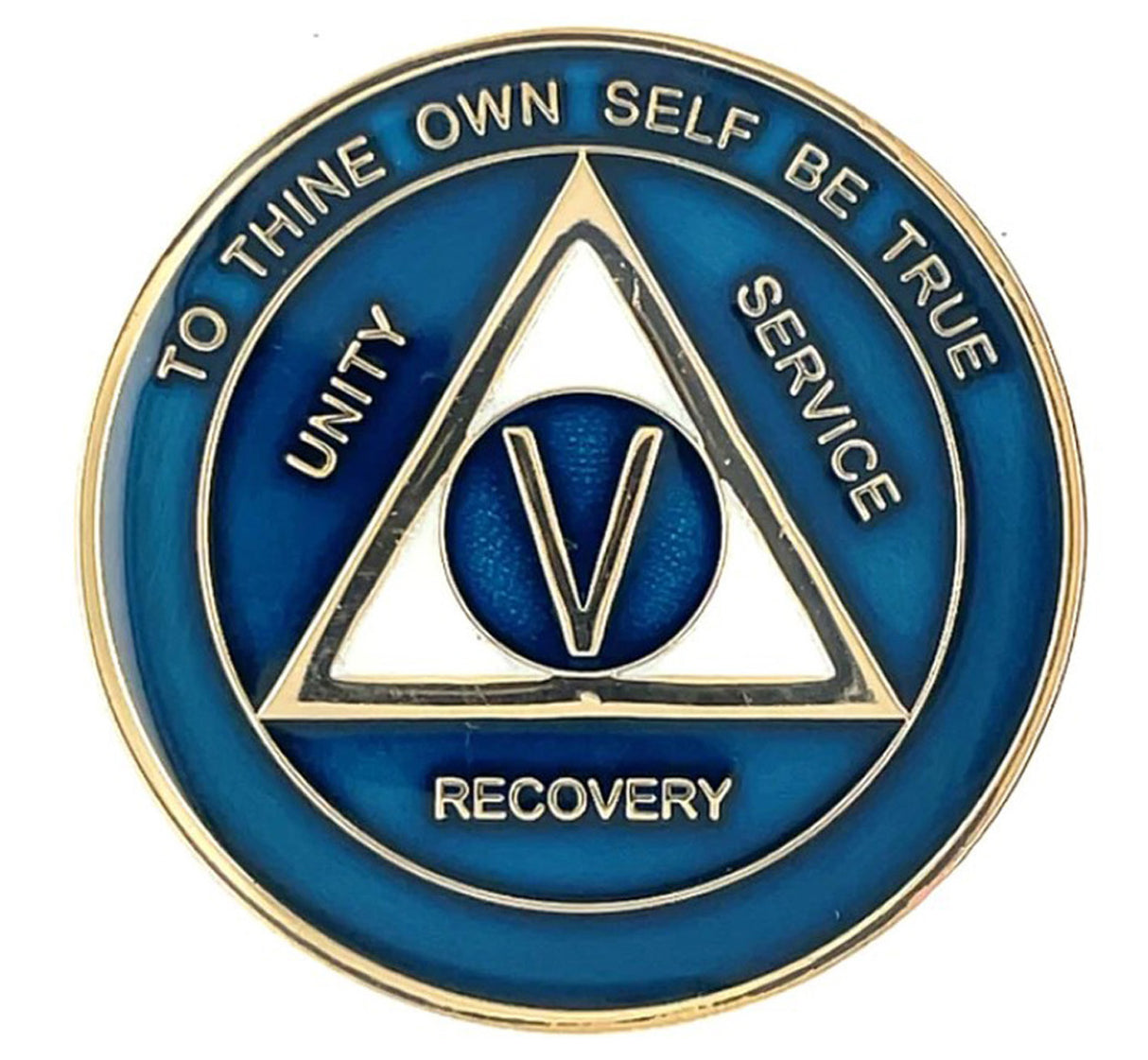 AA Medallion Blue and Pearl