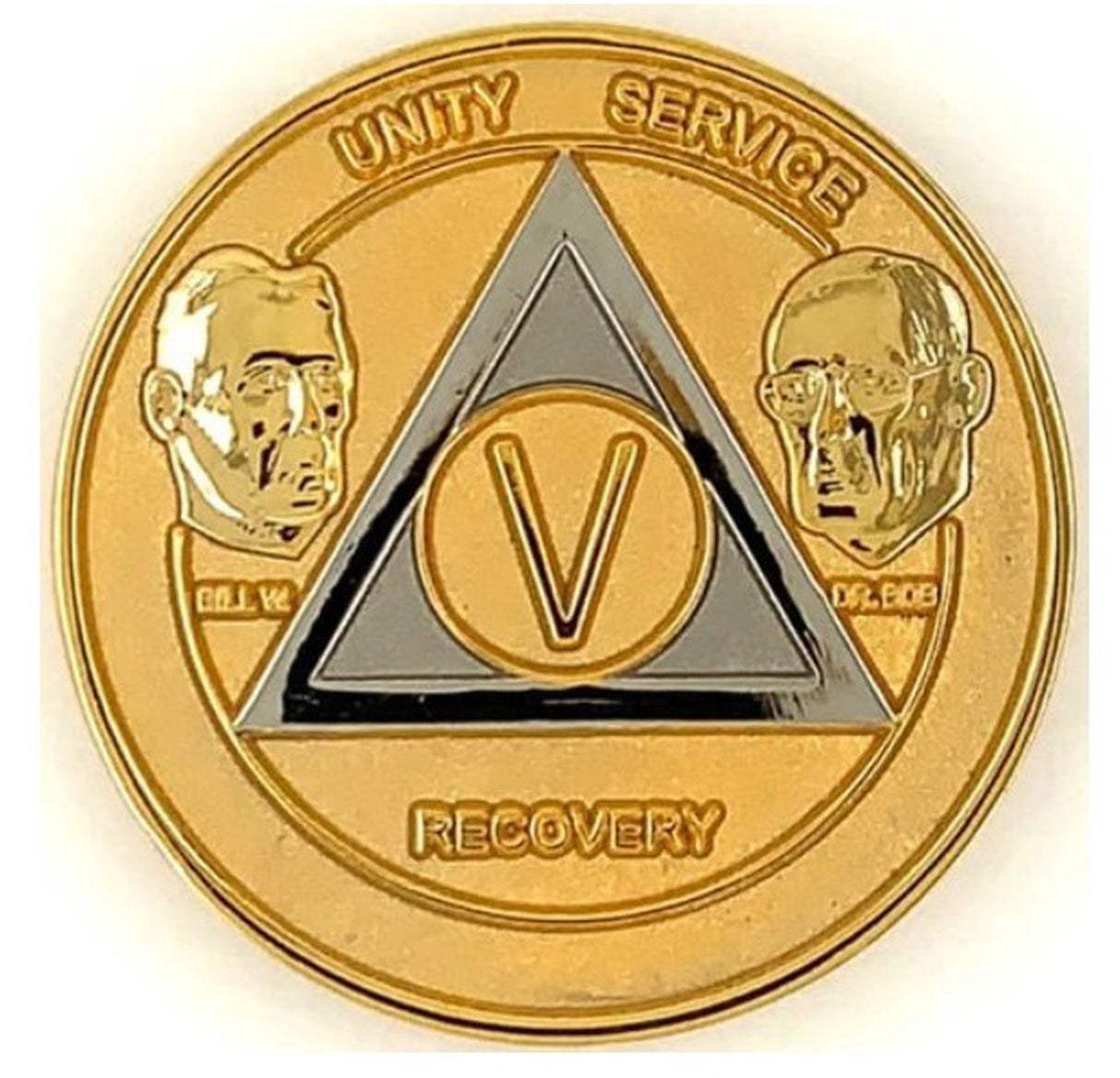 AA Founders Medallion Bi-Plate - 24hr-60 Yrs