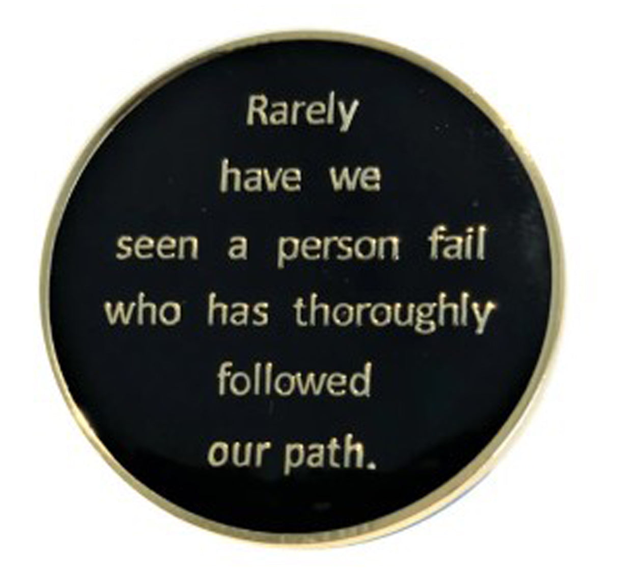 AA Founders Medallion Black - 24hr-60 Yrs