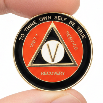 AA Medallion Orange and Black