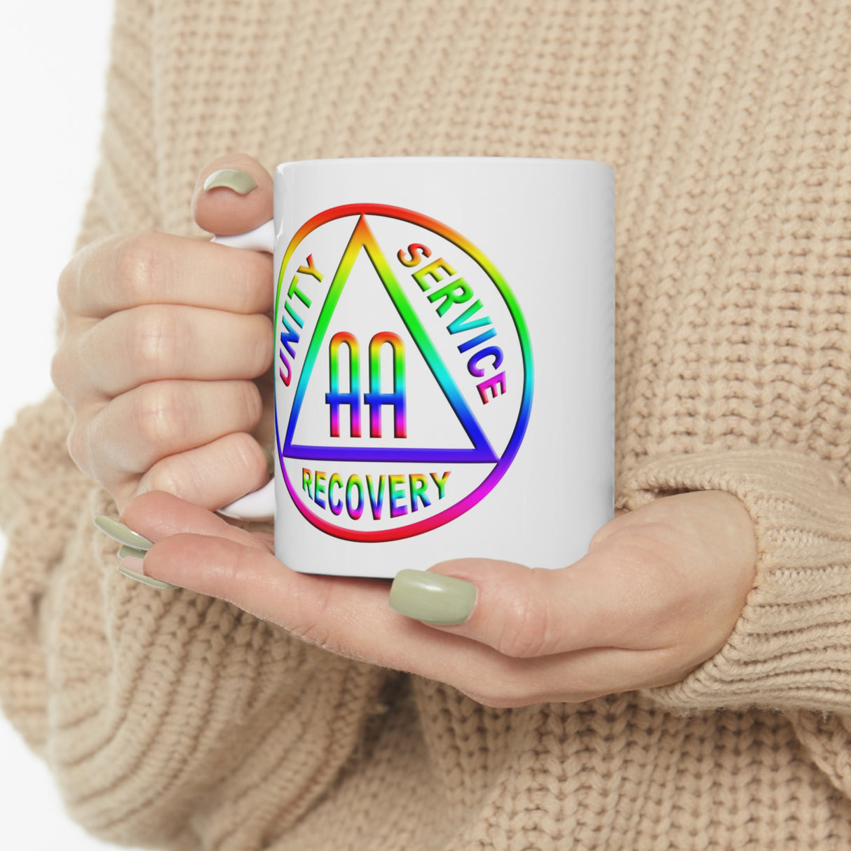 AA Rainbow Symbol AA 11oz Ceramic Mug