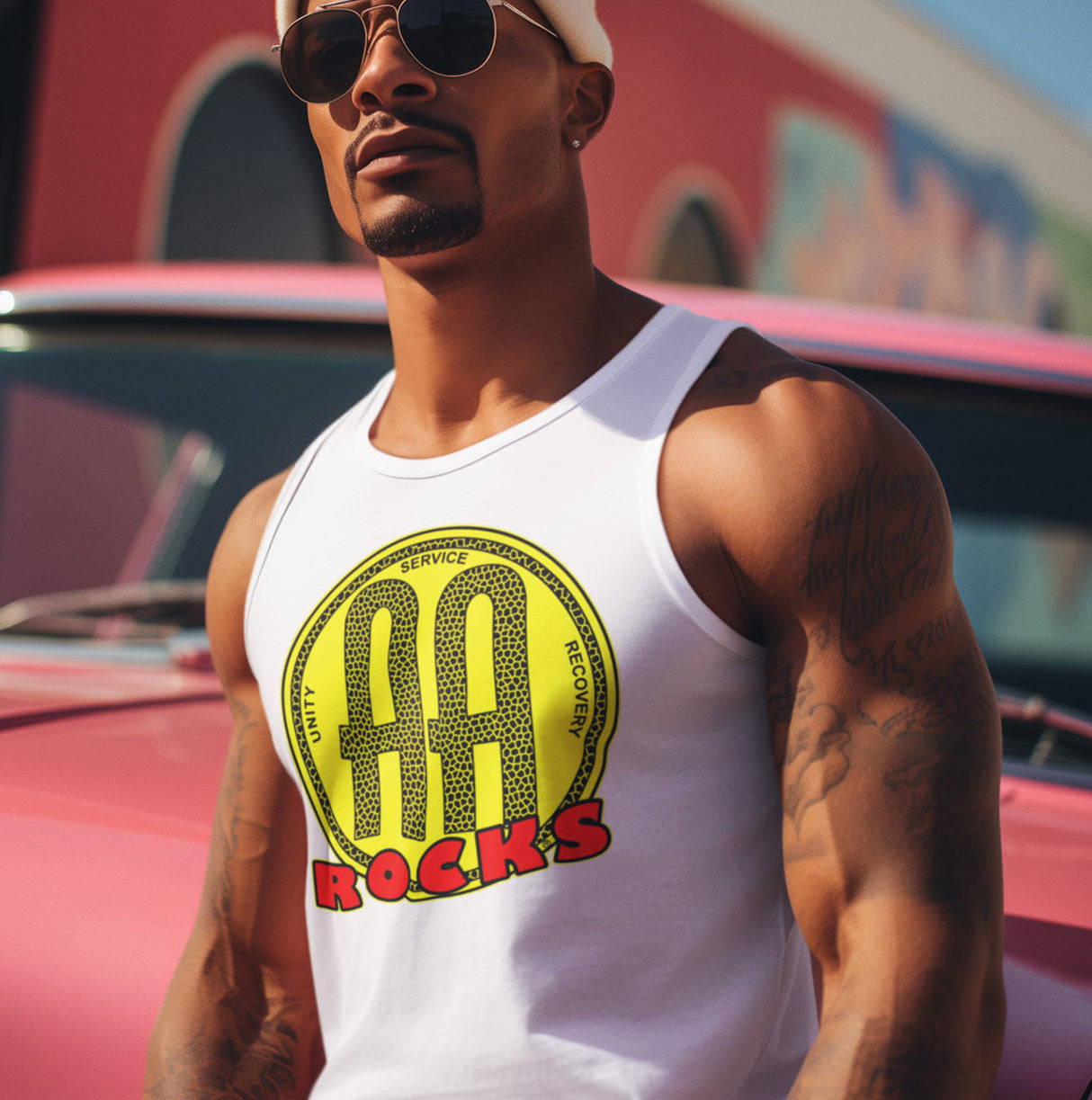 AA ROCKS dtg Tank Top