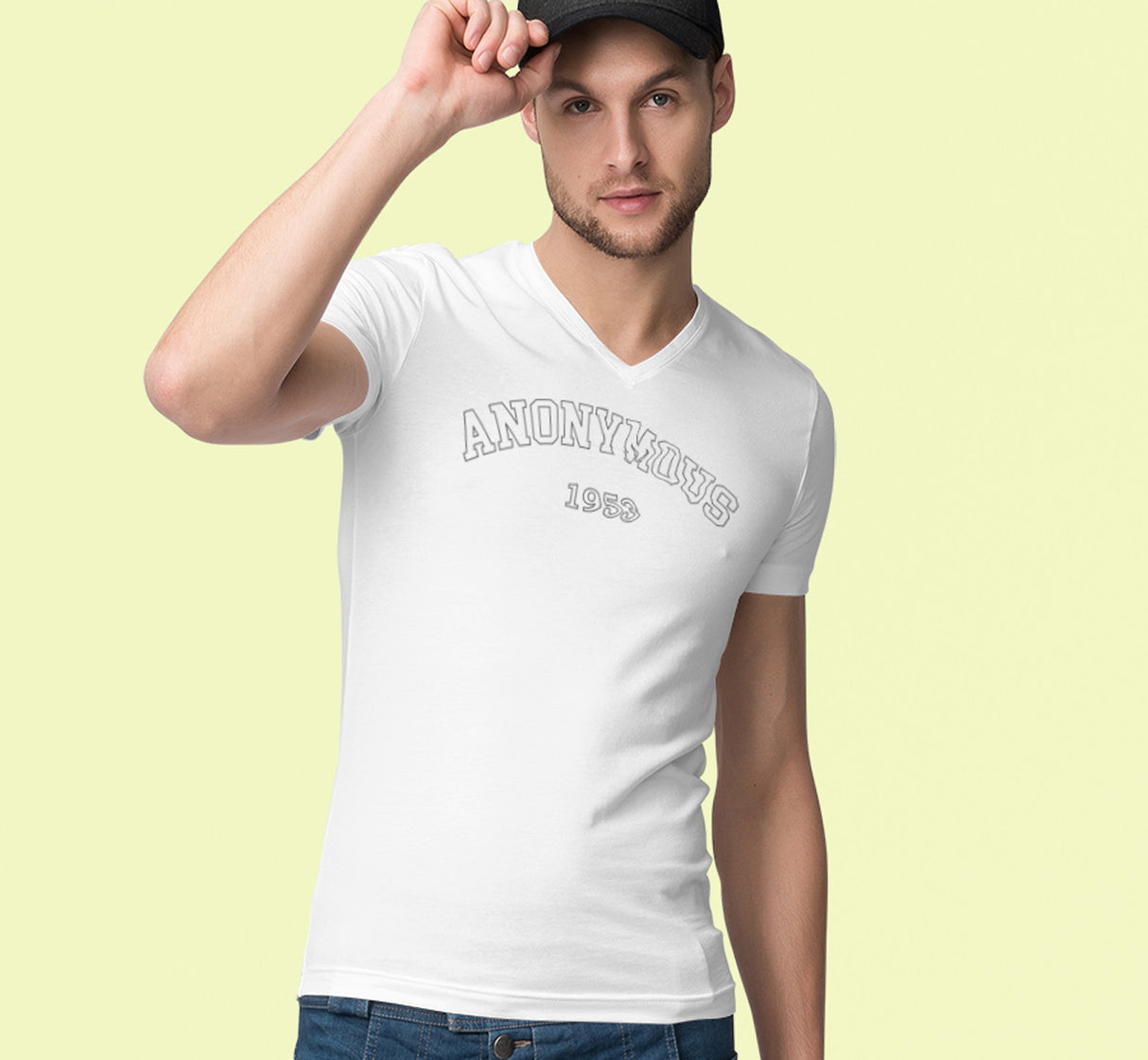 Anonymous 1953 dtg V-Neck Tee