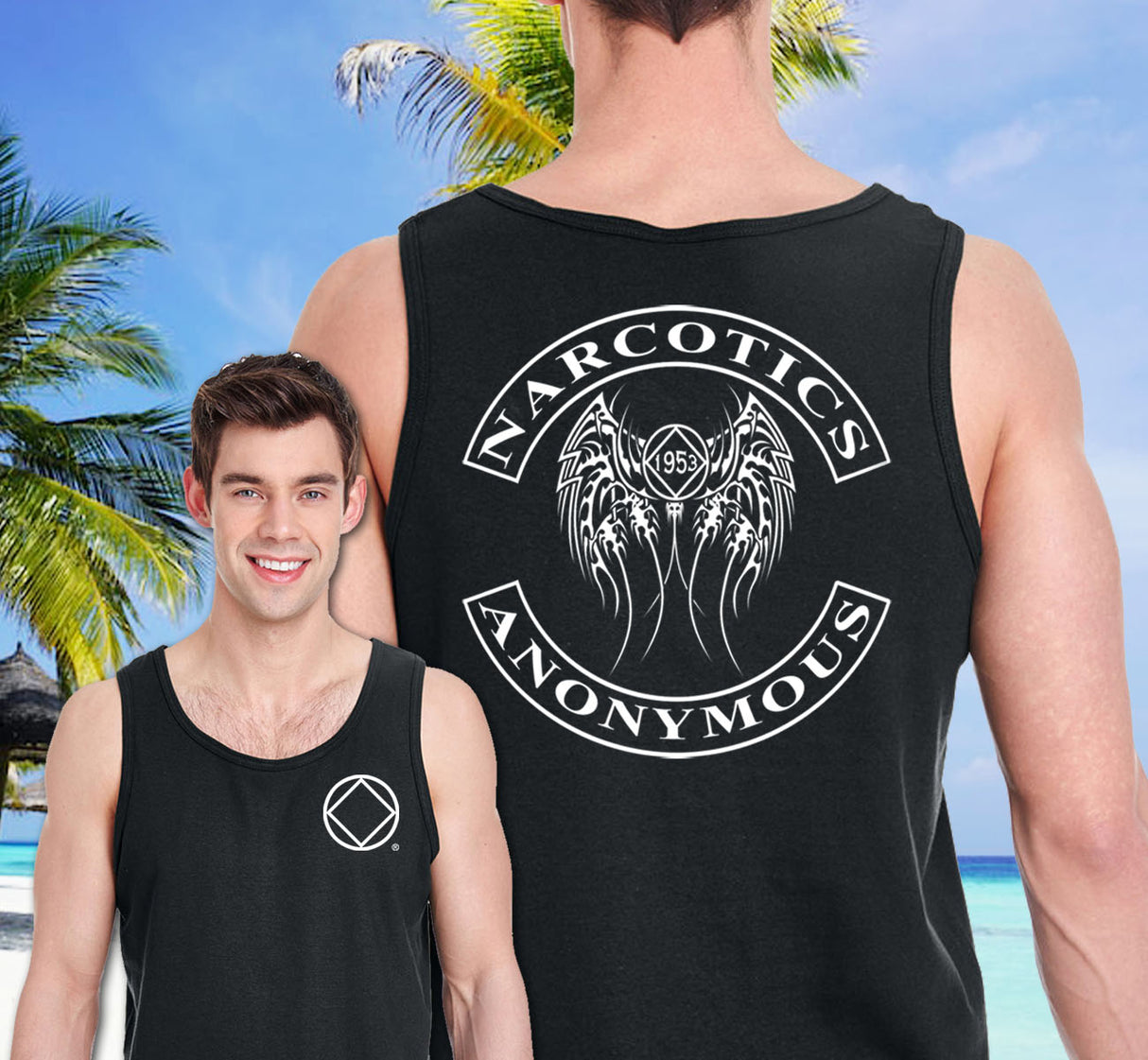 utt- 2 Sided NA Bike Rocker Unisex Tank Tops