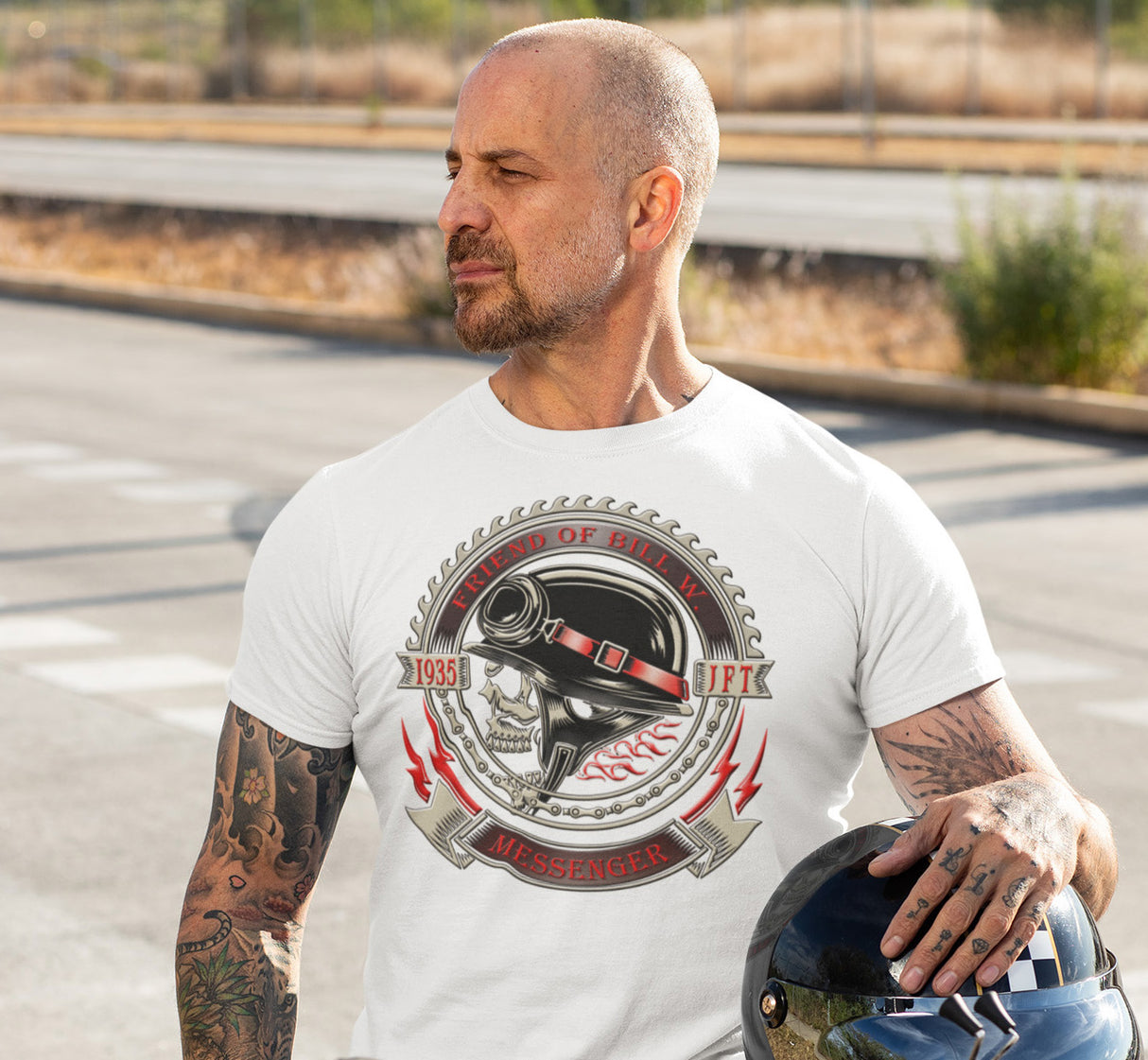 Bill W 1935 Messenger AA dtg Tee